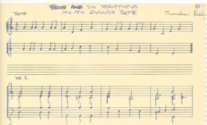 six variations on an english theme